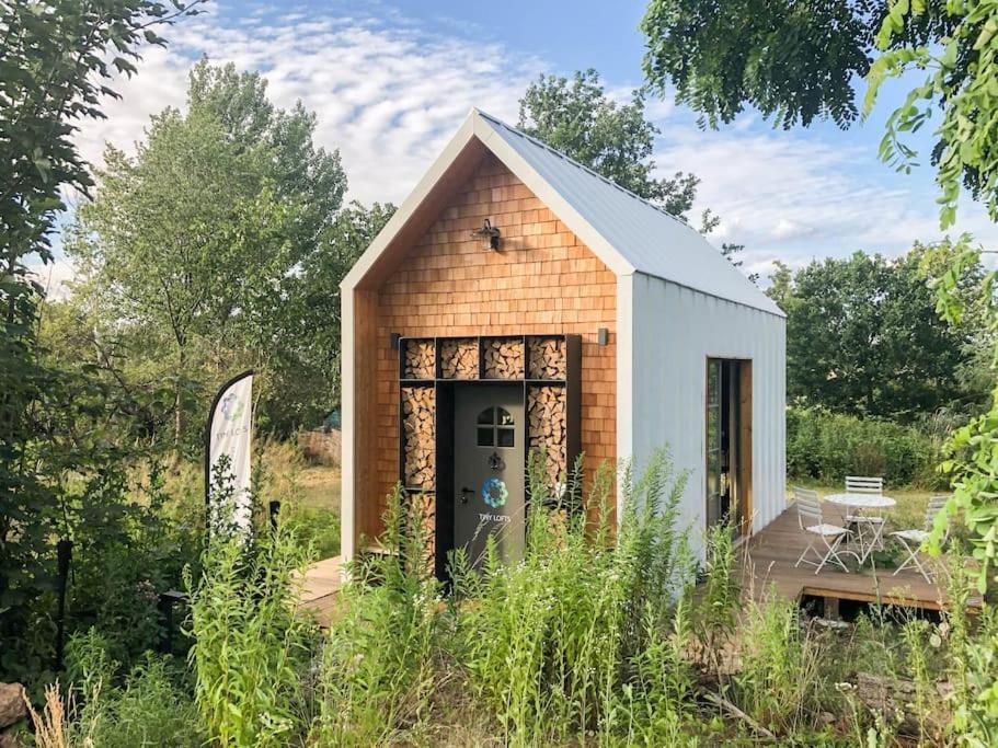 Вилла Tiny Haus Auf Idyllischem Grundstueck Im Rittergut Klipphausen Экстерьер фото