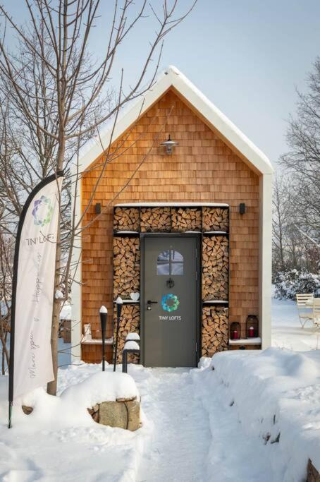 Вилла Tiny Haus Auf Idyllischem Grundstueck Im Rittergut Klipphausen Экстерьер фото