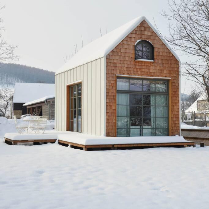 Вилла Tiny Haus Auf Idyllischem Grundstueck Im Rittergut Klipphausen Экстерьер фото